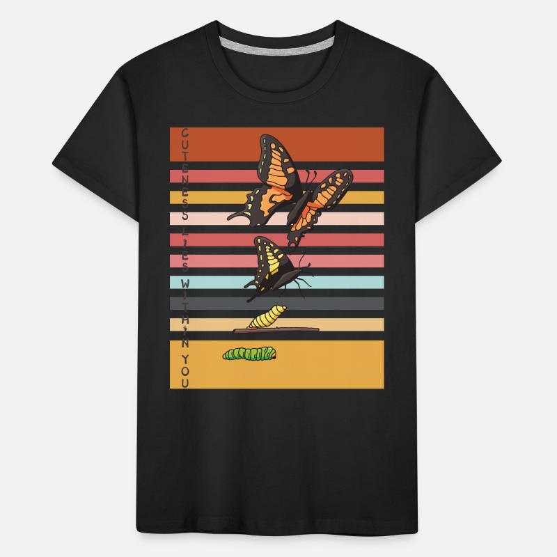 Cute Butterfly Evolution Butterflies Kids' Premium Organic T-Shirt