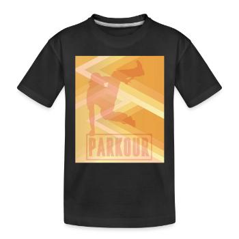 Parkour Art City Run Freestyle Runner - T-shirt bio Premium Enfant - noir - Devant