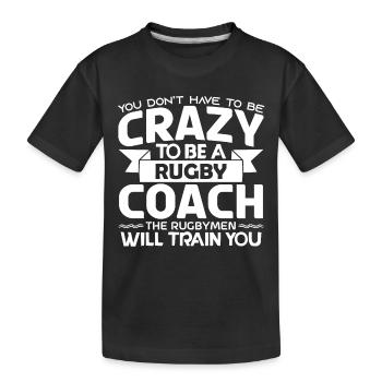 Coach Rugby | Cadeau coach Rugby Le Meilleur coach - T-shirt bio Premium Enfant - noir - Devant
