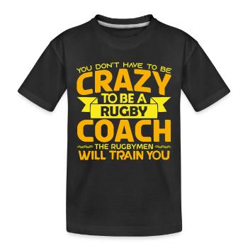 Coach Rugby | Cadeau coach Rugby Le Meilleur coach - T-shirt bio Premium Enfant - noir - Devant