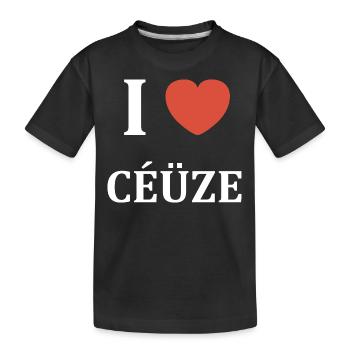 i love Céüze - T-shirt bio Premium Enfant - noir - Devant
