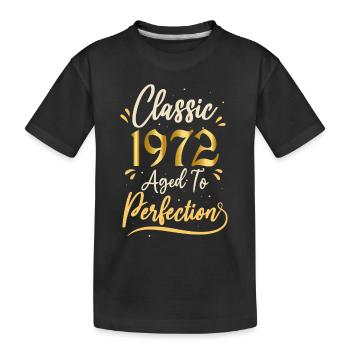 Geburtstag 1972 Geschenk 1972 Classic 1972 - Kinder Premium Bio T-Shirt - Schwarz - Vorne