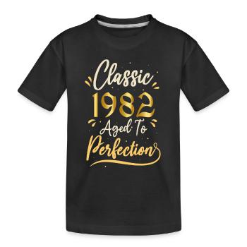 Geburtstag 1982 Geschenk 1982 Classic 1982 - Kinder Premium Bio T-Shirt - Schwarz - Vorne