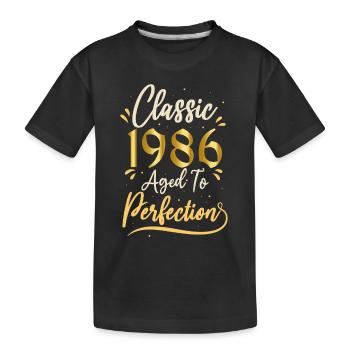 Anniversaire 1986 cadeau 1986 Classic 1986 - T-shirt bio Premium Enfant - noir - Devant