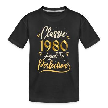 Birthday 1980 gift 1980 Classic 1980 - Kids' Premium Organic T-Shirt - black - Front