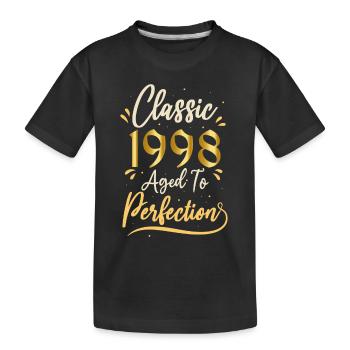 Geburtstag 1998 Geschenk 1998 Classic 1998 - Kinder Premium Bio T-Shirt - Schwarz - Vorne