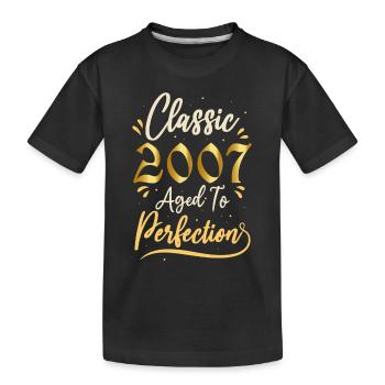 Birthday 2007 gift 2007 Classic 2007 - Kids' Premium Organic T-Shirt - black - Front