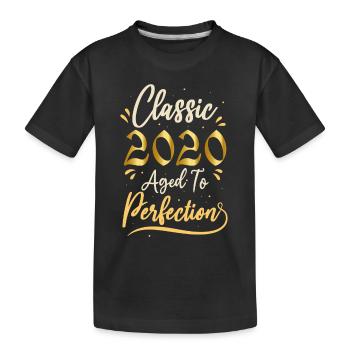 Geburtstag 2020 Geschenk 2020 Classic 2020 - Kinder Premium Bio T-Shirt - Schwarz - Vorne