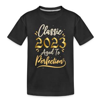 Birthday 2023 gift 2023 Classic 2023 - Kids' Premium Organic T-Shirt - black - Front