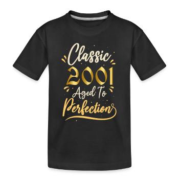 Geburtstag 2001 Geschenk 2001 Classic 2001 - Kinder Premium Bio T-Shirt - Schwarz - Vorne