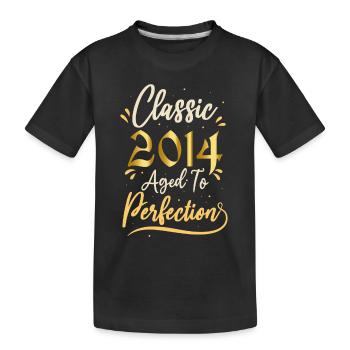 Geburtstag 2014 Geschenk 2014 Classic 2014 - Kinder Premium Bio T-Shirt - Schwarz - Vorne