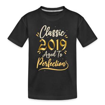 Geburtstag 2019 Geschenk 2019 Classic 2019 - Kinder Premium Bio T-Shirt - Schwarz - Vorne