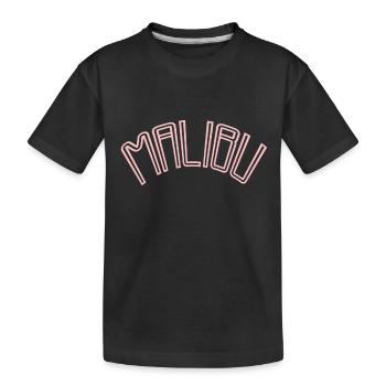Retro Malibu Beach Californie Palm Surfing en moi - T-shirt bio Premium Enfant - noir - Devant