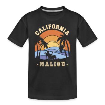 Malibu Sunset Holiday California Palms O - T-shirt bio Premium Enfant - noir - Devant