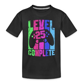 Gambler 25th Birthday Gamepad Gaming Controller - T-shirt bio Premium Enfant - noir - Devant