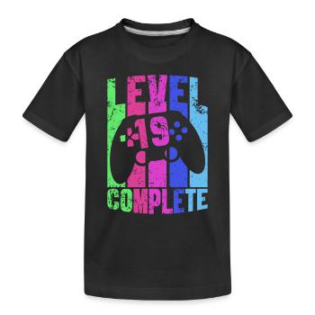 Gaming 16. Geburtstag Zocken Gamer Gamepad Zocker - Kinder Premium Bio T-Shirt - Schwarz - Vorne