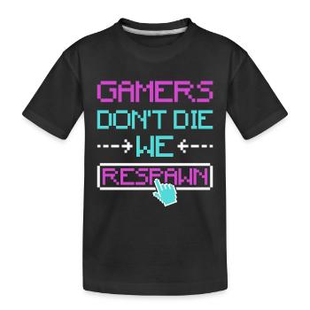Progamer Multiplayer Spiele Pro Gaming Gamer - Kinder Premium Bio T-Shirt - Schwarz - Vorne