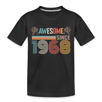 1968 anniversary since 1968 Vintage 1968 - Kids' Premium Organic T-Shirt - black - Front