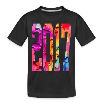 9E ANNIVERSAIRE COLORÉ 2017 - T-shirt bio Premium Enfant - noir - Devant