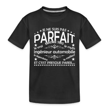 ingénieur automobile le seul ingénieur automobile - T-shirt bio Premium Enfant - noir - Devant