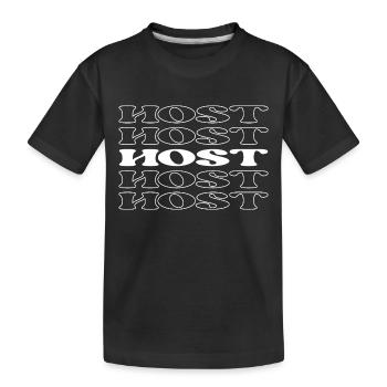 Moderator, Moderator, Moderator, Sprecher, Broadcaster - Kinder Premium Bio T-Shirt - Schwarz - Vorne