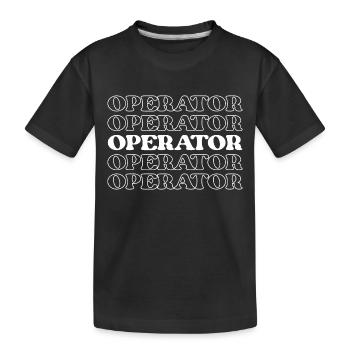 Opérateur Ouvrier Technicien Employé spécialisé - T-shirt bio Premium Enfant - noir - Devant