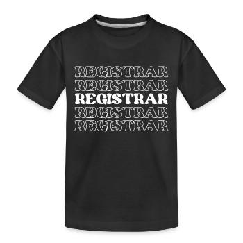 Registrar Record Keeper Administrator Beamter - Kinder Premium Bio T-Shirt - Schwarz - Vorne