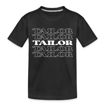 Tailor Dressmaker Garment Maker Sewer Sewist - Kids' Premium Organic T-Shirt - black - Front
