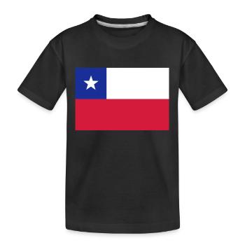 Chile - Kinder Premium Bio T-Shirt - Schwarz - Vorne