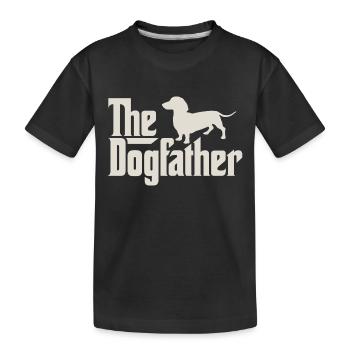 Le Dogfather - Teckel, Teckel, Teckel - T-shirt bio Premium Enfant - noir - Devant