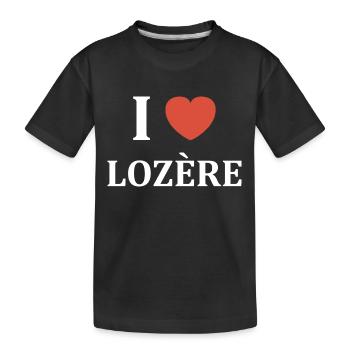 i love lozère - T-shirt bio Premium Enfant - noir - Devant