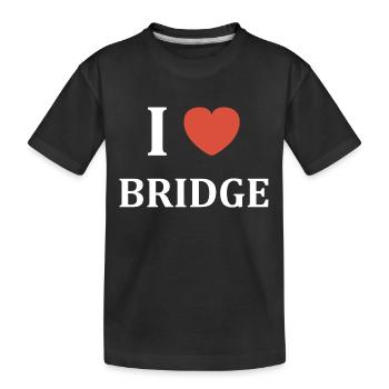 i love Bridge - T-shirt bio Premium Enfant - noir - Devant