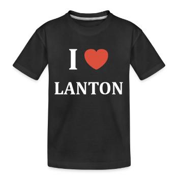 i love Lanton - T-shirt bio Premium Enfant - noir - Devant