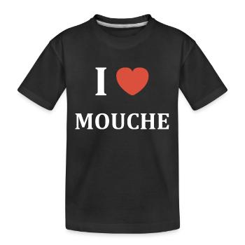 i love mouche - T-shirt bio Premium Enfant - noir - Devant