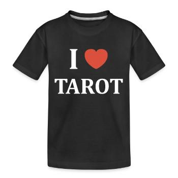 i love tarot - T-shirt bio Premium Enfant - noir - Devant