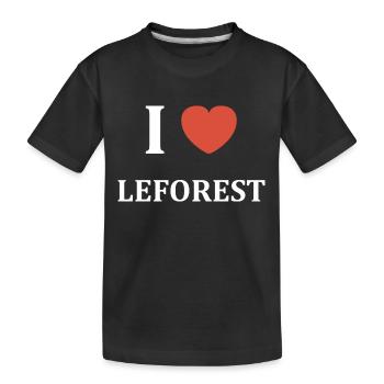 i love Leforest - T-shirt bio Premium Enfant - noir - Devant