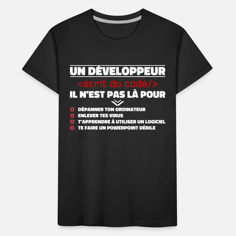 A Written Developer of the Gift Code Kids' Premium Organic T-Shirt