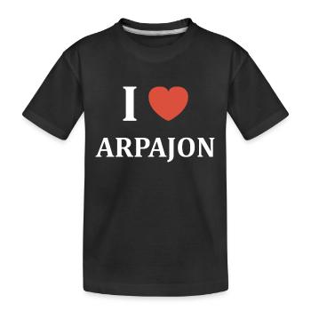 i love Arpajon - T-shirt bio Premium Enfant - noir - Devant