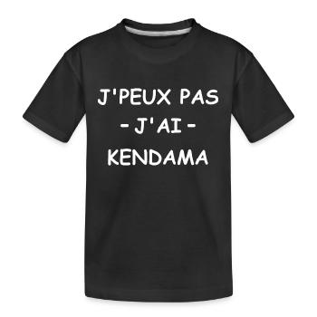 je peux pas j'ai kendama - T-shirt bio Premium Enfant - noir - Devant