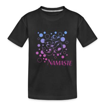 Namaste - Kinder Premium Bio T-Shirt - Schwarz - Vorne