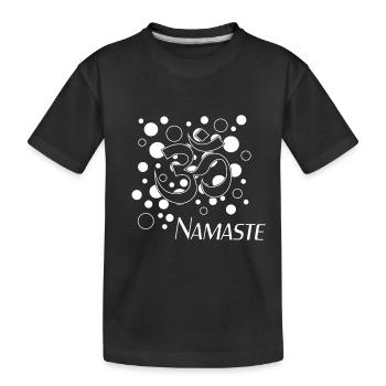 Namaste - Kinder Premium Bio T-Shirt - Schwarz - Vorne