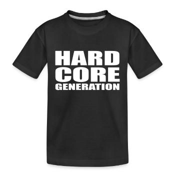 Hardcore Generation EN - Kids' Premium Organic T-Shirt - black - Front