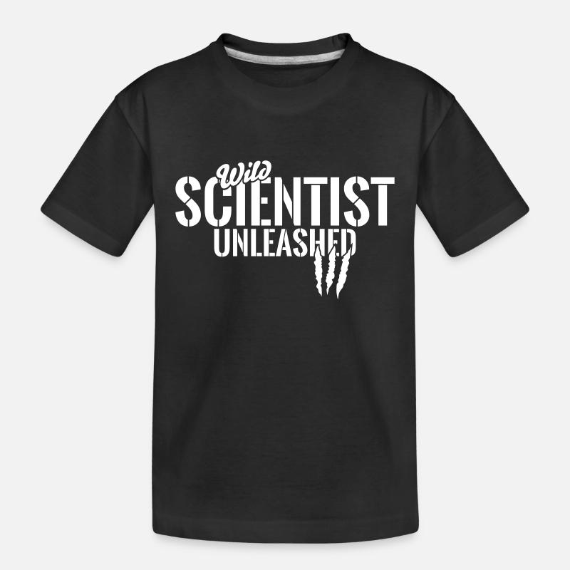 Wild scientists unleashed - Kids' Premium Organic T-Shirt - black
