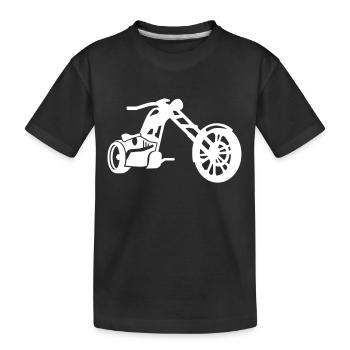 Motorrad - Kinder Premium Bio T-Shirt - Schwarz - Vorne