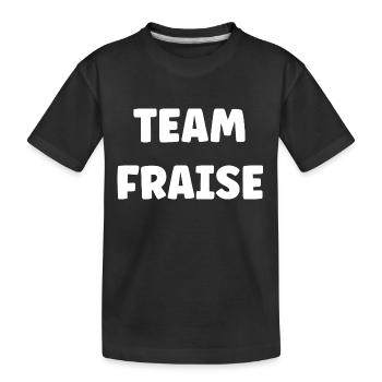 team Fraise - T-shirt bio Premium Enfant - noir - Devant