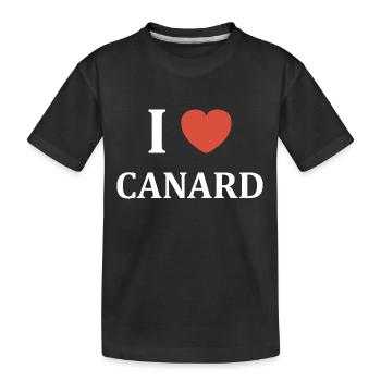 i love canard - T-shirt bio Premium Enfant - noir - Devant