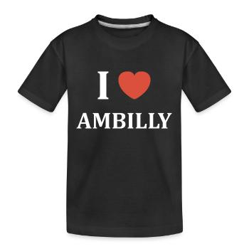 i love Ambilly - T-shirt bio Premium Enfant - noir - Devant