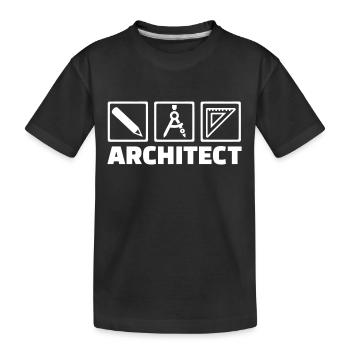 Architecte - T-shirt bio Premium Enfant - noir - Devant
