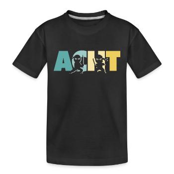 8. Geburtstag Junge 8 Jahre Kinder Ninja - Kinder Premium Bio T-Shirt - Schwarz - Vorne