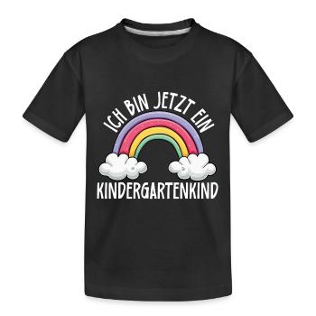 I'm now a kindergarten child 2025 - Kids' Premium Organic T-Shirt - black - Front